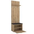 Έπιπλο εισόδου Track Megapap χρώμα sapphire oak 60x38,2x190εκ.