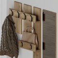 Έπιπλο εισόδου Vesty Megapap χρώμα ανοιχτό καρυδί 100x30x61εκ.
