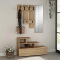 Έπιπλο εισόδου Vesty Megapap χρώμα φυσικό οξιάς 100x30x61εκ.