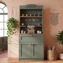 Lucas Megapap melamine kitchen furniture in green - oak color 99x42x180cm.