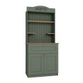 Lucas Megapap melamine kitchen furniture in green - oak color 99x42x180cm.