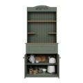 Lucas Megapap melamine kitchen furniture in green - oak color 99x42x180cm.