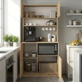 Έπιπλο κουζίνας Tuco 2 Megapap χρώμα sapphire oak 90x40x180εκ.