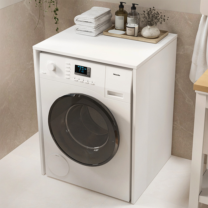 Pinar Megapap melamine washing machine cabinet in white color 65.5x60x88.6cm.