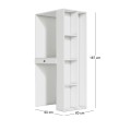 Bace Megapap melamine washing machine and draywer cabinet in white color 90x60x187cm.