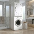 Evgenia Megapap melamine washing machine and draywer cabinet in white color 70x60x180cm.