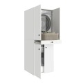 Kindi Megapap melamine washing machine and draywer cabinet in white color 70x60x187cm.