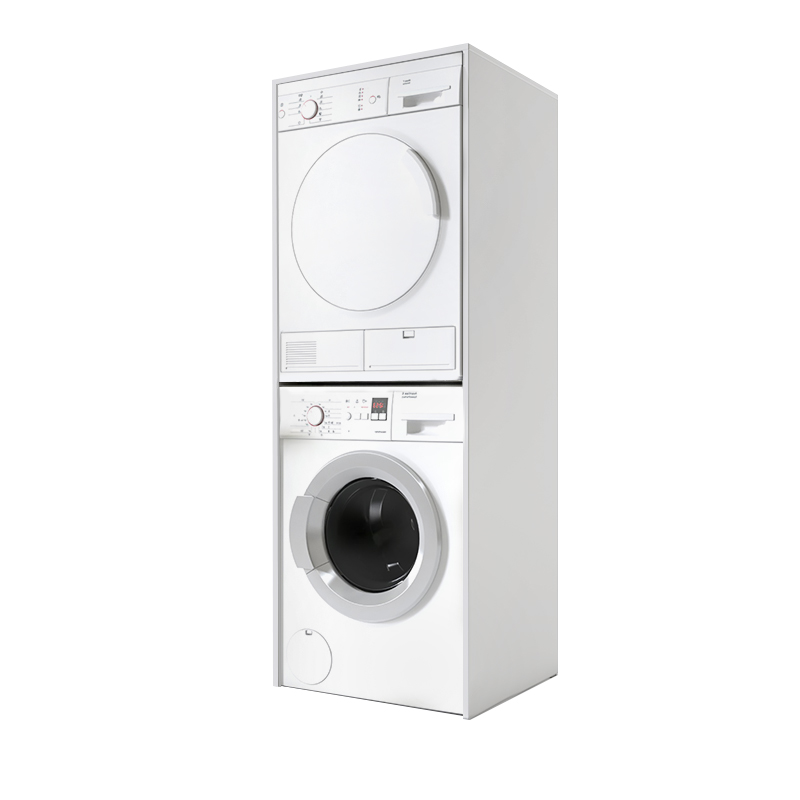 Zakar Megapap melamine washing machine and draywer cabinet in white color 70x60x180cm.