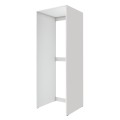 Zakar Megapap melamine washing machine and draywer cabinet in white color 70x60x180cm.