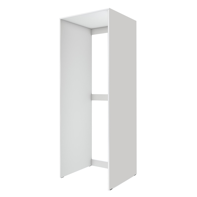 Zakar Megapap melamine washing machine and draywer cabinet in white color 70x60x180cm.