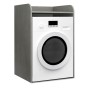 Toren Megapap melamine washing machine furniture in concrete grey color 65x60x100cm.