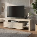 Έπιπλο τηλεόρασης Acnes Megapap χρώμα travertine 160x40x53εκ.