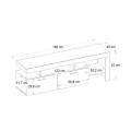 Έπιπλο τηλεόρασης Acnes Megapap χρώμα travertine 160x40x53εκ.