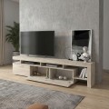 Έπιπλο τηλεόρασης Acnes Megapap χρώμα travertine 220x40x52εκ.