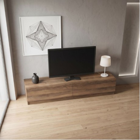 Έπιπλο τηλεόρασης Ahenk Megapap χρώμα καρυδί 160x31,3x32,9εκ.