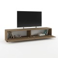 Ahenk Megapap melamine tv stand in walnut color 160x31,3x32,9cm.