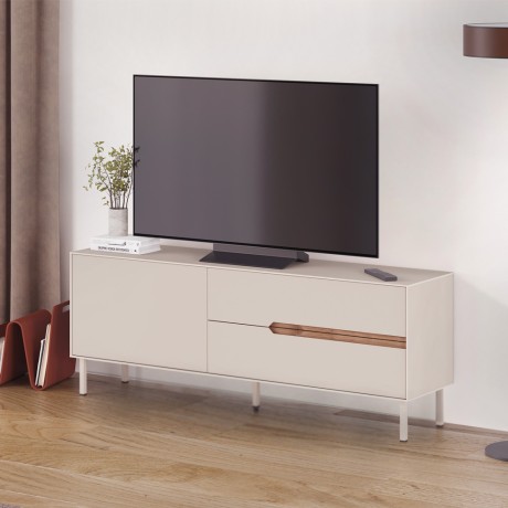Arch Megapap melamine tv stand in sandstone color 150x35x56.5cm.