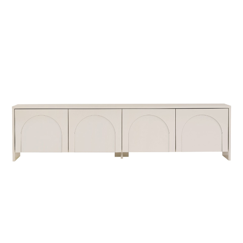 Aurelia Megapap melamine TV stand in cream color 180x32x45cm.