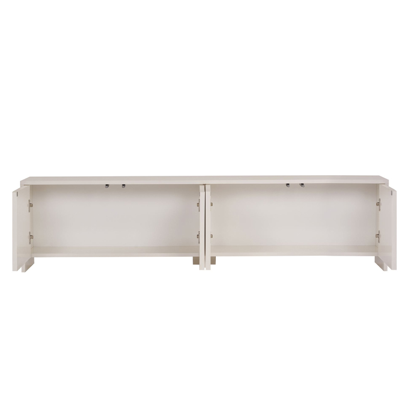 Aurelia Megapap melamine TV stand in cream color 180x32x45cm.