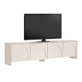 Aurelia Megapap melamine TV stand in cream color 180x32x45cm.