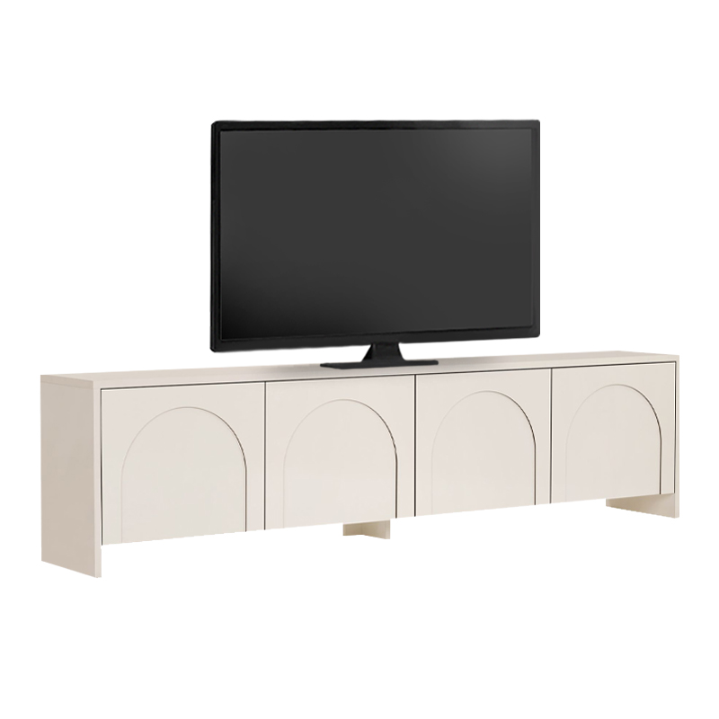 Aurelia Megapap melamine TV stand in cream color 180x32x45cm.