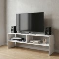 Beirut Megapap melamine tv furniture in white color 120x30x40cm.