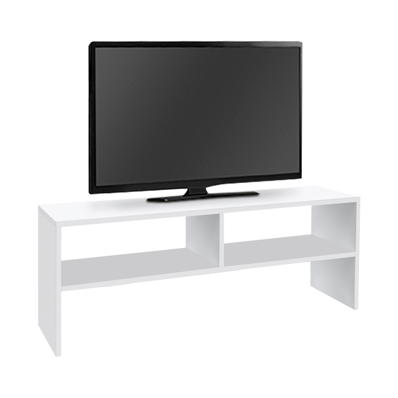 Beirut Megapap melamine tv furniture in white color 120x30x40cm.