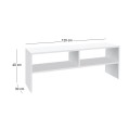 Beirut Megapap melamine tv furniture in white color 120x30x40cm.