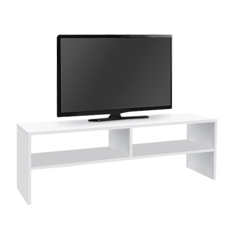 Έπιπλο τηλεόρασης Beirut Megapap χρώμα λευκό 150x30x40εκ.