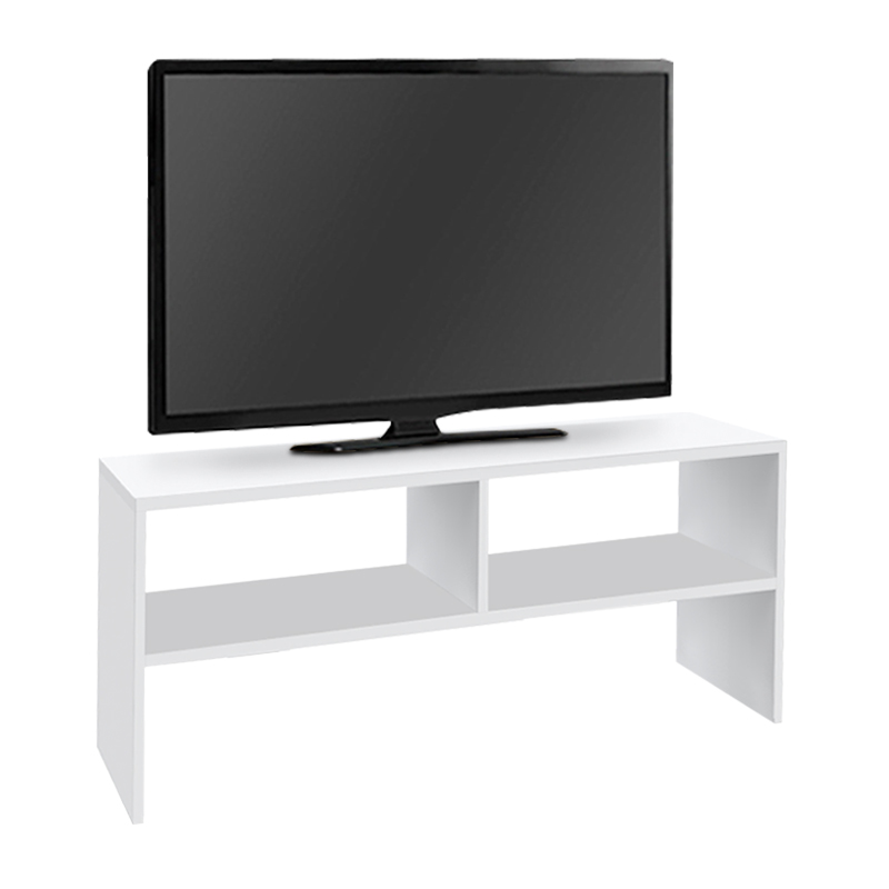 Beirut Megapap melamine tv furniture in white color 80x30x40cm.