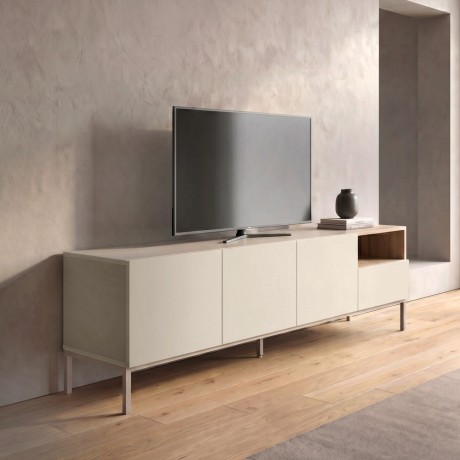 Cailin Megapap melamine tv stand in sandstone - sepet oak color 180x41.8x55cm.