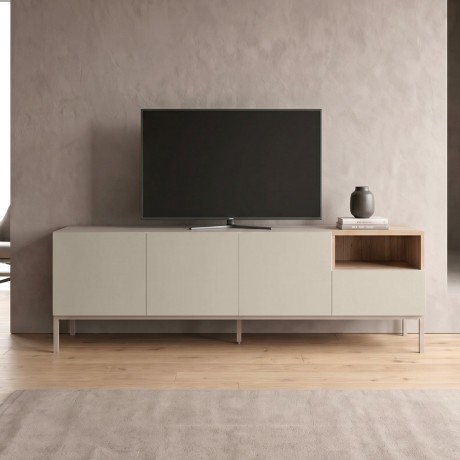 Cailin Megapap melamine tv stand in sandstone - sepet oak color 180x41.8x55cm.