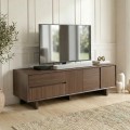 Capri Megapap melamine tv furniture in walnut milano color 180x45x55cm.
