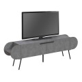 Έπιπλο τηλεόρασης Capsule Megapap χρώμα γκρι ρετρό 195x37,4x57,5εκ.