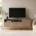 Colia Megapap melamine tv stand in sepet oak 140.3x34x55.7cm.