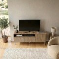 Colia Megapap melamine tv stand in sepet oak 140.3x34x55.7cm.