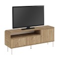 Colia Megapap melamine tv stand in sepet oak 140.3x34x55.7cm.