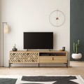 Έπιπλο τηλεόρασης Dionysos Megapap χρώμα φυσικό οξιάς 170x45x48,6εκ.