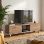 Doro Megapap melamine coffee table in sepet oak color 150x34x41cm.