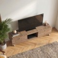 Doro Megapap melamine coffee table in sepet oak color 150x34x41cm.