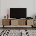 Έπιπλο τηλεόρασης Dune Megapap χρώμα ανοιχτό καρυδί 180x29,6x50εκ.