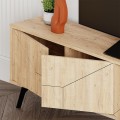 Dune Megapap melamine tv stand in oak color 180x29,6x50cm.
