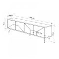 Dune Megapap melamine tv stand in oak color 180x29,6x50cm.
