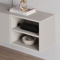 Έπιπλο τηλεόρασης επιτοίχιο Conrad Megapap χρώμα sandstone 140x35x38εκ.
