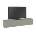 Έπιπλο τηλεόρασης επιτοίχιο Francy Megapap χρώμα ash green 135x31,7x25εκ.