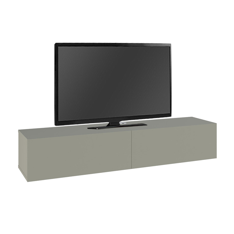Έπιπλο τηλεόρασης επιτοίχιο Francy Megapap χρώμα ash green 135x31,7x25εκ.