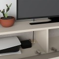 Francy Megapap melamine wall mounted tv stand in sandstone color 135x31.7x25cm.