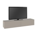 Francy Megapap melamine wall mounted tv stand in sandstone color 135x31.7x25cm.