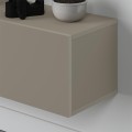 Francy Megapap melamine wall mounted tv stand in sandstone color 180x30x30cm.