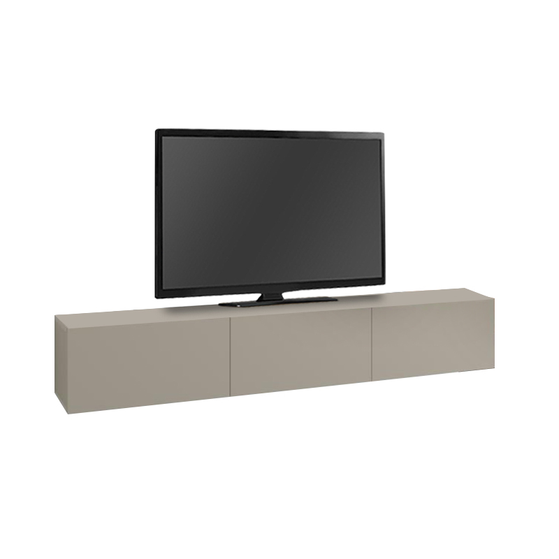 Francy Megapap melamine wall mounted tv stand in sandstone color 180x30x30cm.